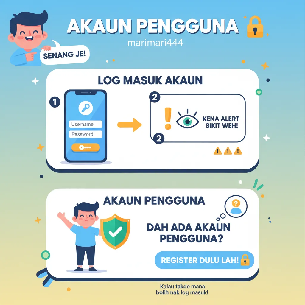 Panduan Log Masuk Akaun marimari444