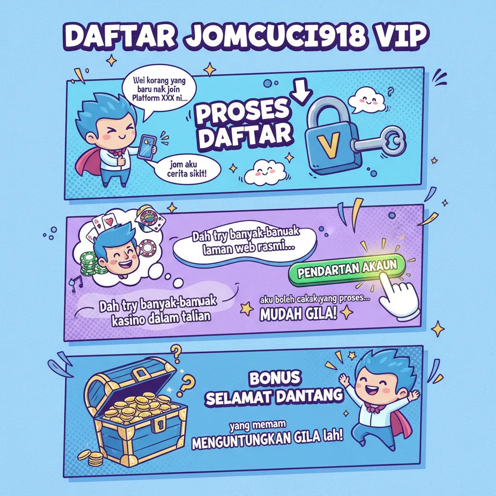 Daftar Jomcuci918 VIP & Bonus Selamat Datang